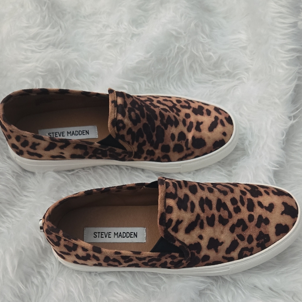 Steve Madden Leopard Print Women's Slip-On Shoes